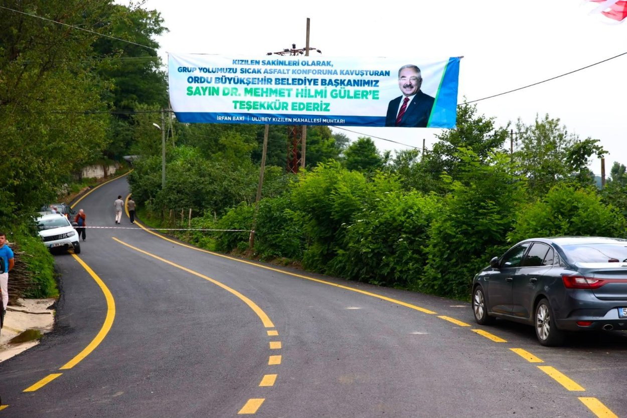 BAŞKAN GÜLER ULUBEY’DE 5 KM’LİK YOLUN AÇILIŞINI YAPTI