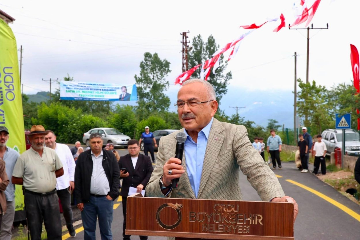 BAŞKAN GÜLER ULUBEY’DE 5 KM’LİK YOLUN AÇILIŞINI YAPTI