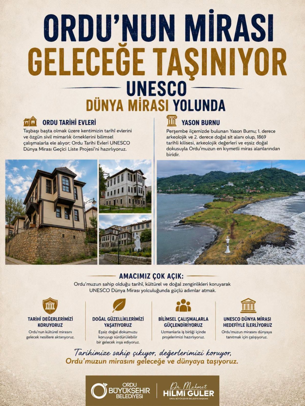 ORDU’NUN TARİHİ VE DOĞAL MİRASLARI UNESCO YOLUNDA!